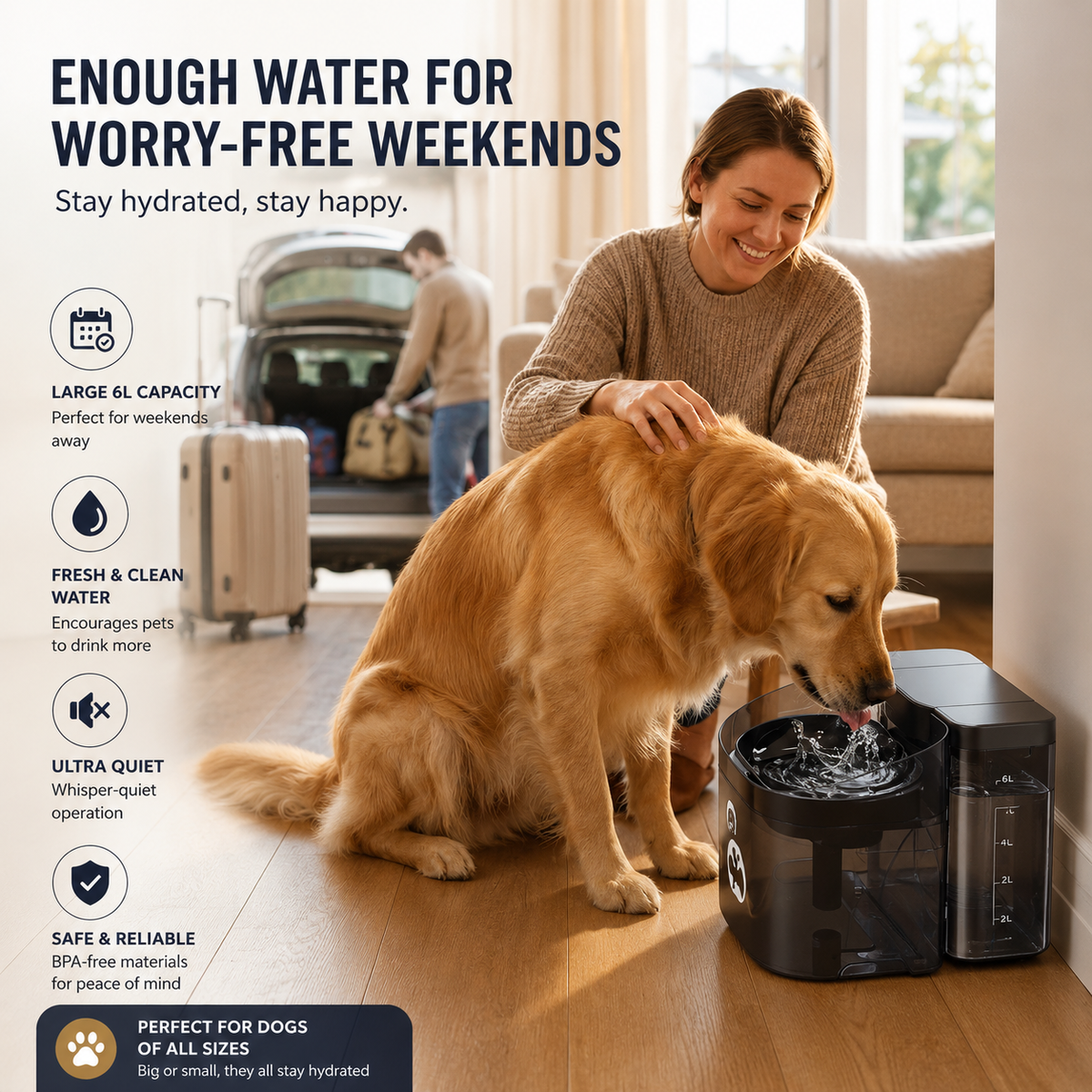 11L Dog Water Fountain