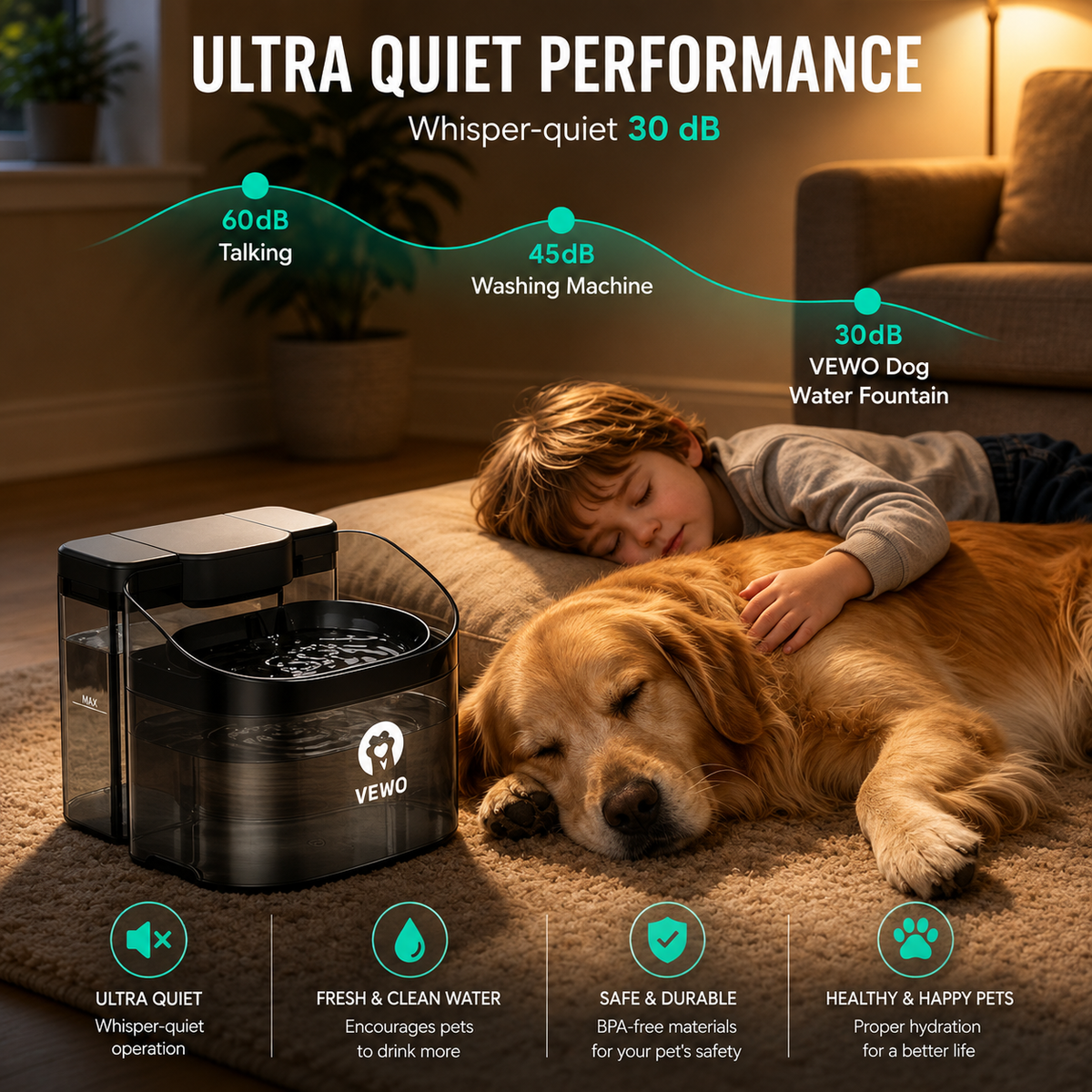 11L Dog Water Fountain